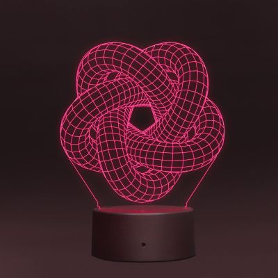 3D Illusion Led Night lamp for Home Decor Light 7 Color Changing Light with Remote Control